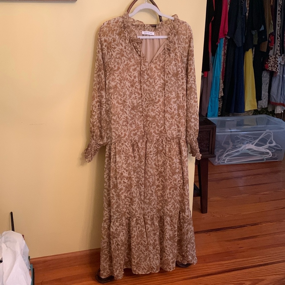 Jacquie the label tiered Maxie dress